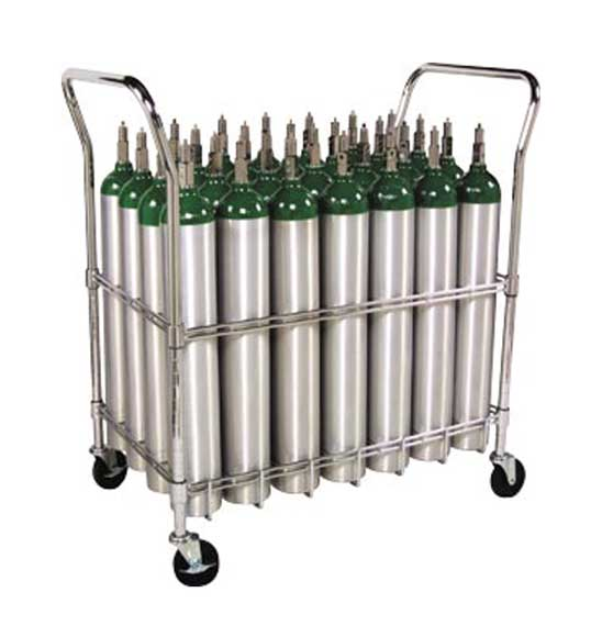 E-tank oxygen cylinders used by hospice facilities